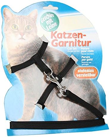 Petmuch Dogs and Cats Harness with Quick Release Buckles Black