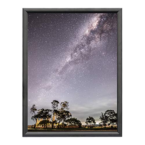 HAITIAN Snap Poster Frame for 18x24 Inch Poster, Front Open Wall Hanging Style, Durable Aluminum Profile, Color Black