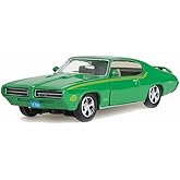 1969 Pontiac GTO Judge, Green - Motormax 73242 - 1/24 scale Diecast Model Toy Car for unisex-children