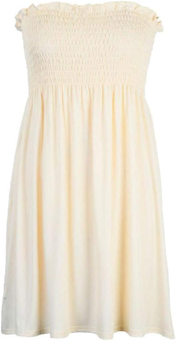 plus size strapless beach dress