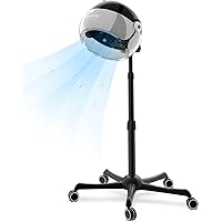 Ionic Hooded Hair Dryer-1875W, Stand Bonnet Hair Dryer with 3 Settings Cold & Hot Modes, Standing Hair Dryer for Hair Salon o