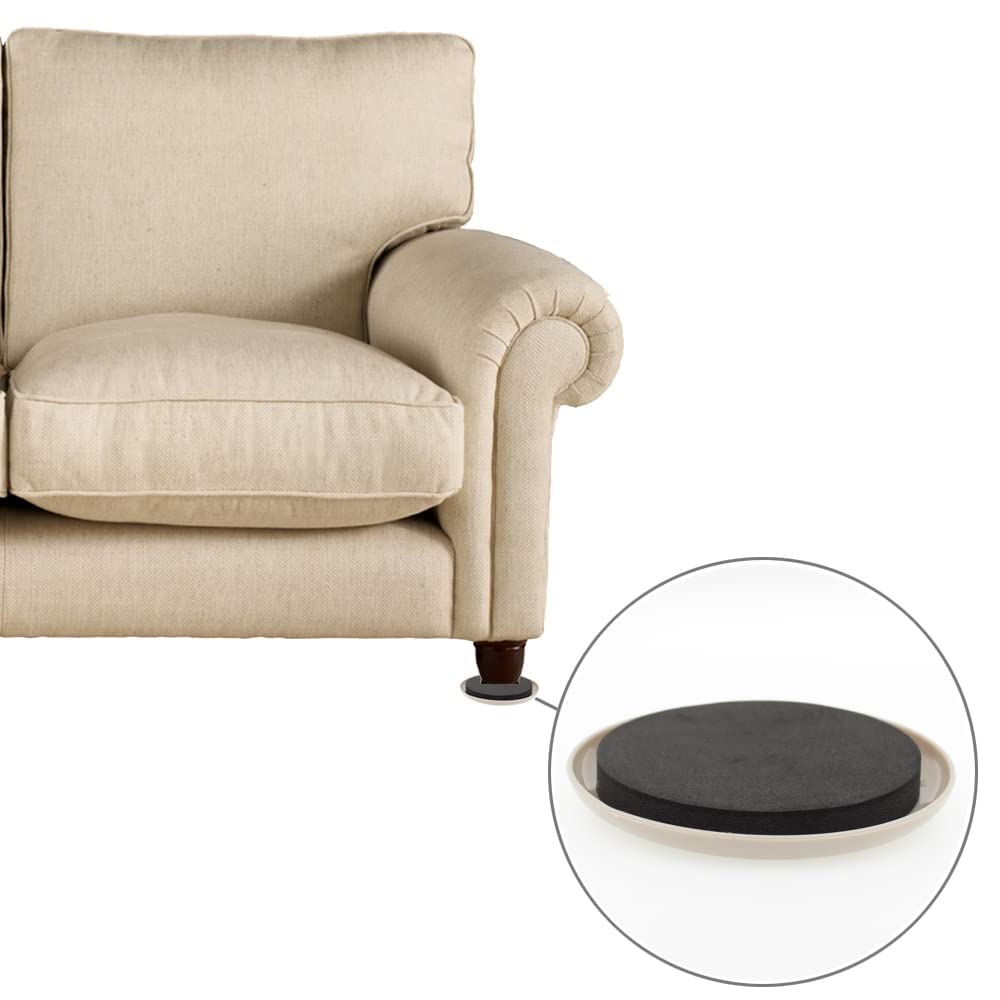 4x Furniture Glider Slider Cups - Beige - Move Heavy Furniture and Sofas Easily - by Lifeswonderful