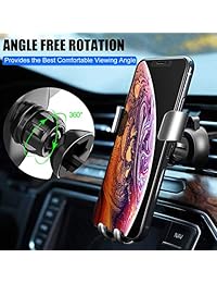 CAFELE - Soporte universal para teléfono móvil para coche con función de una sola mano, compatible con iPhone XR XS Max X 8 8 Plus 7 7 Plus 6 Plus Samsung S9 S8 LG