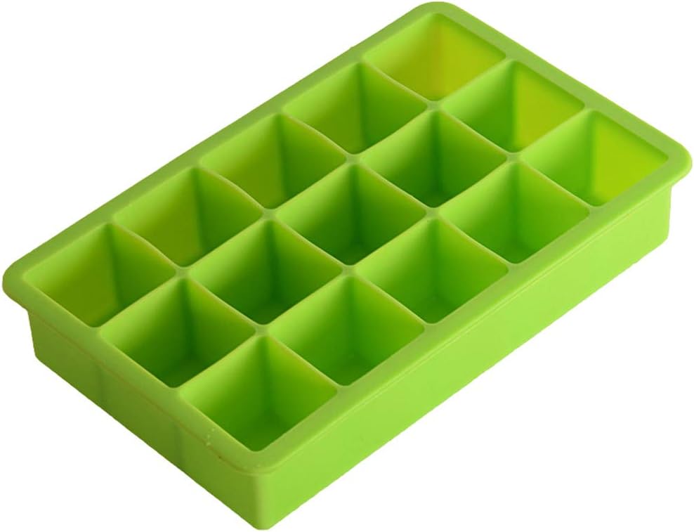 MObast Ice Mould Mold Trays,15 Grid DIY Cube Crocodile Silicone Ice Ball Cube Maker Use for Kids with Candy Pudding Jelly Milk Juice Chocolate Mold or Cocktails Whiskey Particles