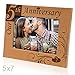 KATE POSH - Our 5th Anniversary Engraved Solid Wood Picture Frame (5x7 Horizontal)