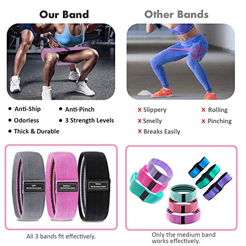 MOVOYEE-Exercise-Bands-for-Working-Out-Men-WomenWorkout-Elastic-Bands-Long-Fabric-Body-Resistance-Bands-Thick-Set-3-Loop-Fitness-Equipment-Fit-Home-Training-Gym-Booty-Legs-Arm-Butt-Hip-Yoya-Pilates
