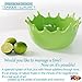 Premium Large Salad Bowl - Serving Bowl - Fruit Bowl - Candy Dish - Decorative Centerpiece Bowl - Best for Serving Fruit Salad Candy Popcorn Punch Chips Pasta - Unique Modern Design - Ceramic (Green)