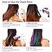 Hair Chalk Pens, Ohuhu 12 Colors Temporary Hair Chalks Salon, Non-Toxic Washable Hair Dye Colors for Party, Cosplay, Theater, Halloween Makeup, Girl's Night Out