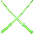 2PCS 3D Printed Gravity Retractable Samurai Sword Model Toys, Plastic Katana Sword Toy, Telescopic Anime Plastic Swords, Swords for Boys & Adults(Green)