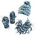 ABG Accessories Girls' Chunky Knit Hat, Scarf and Popover Glove Set