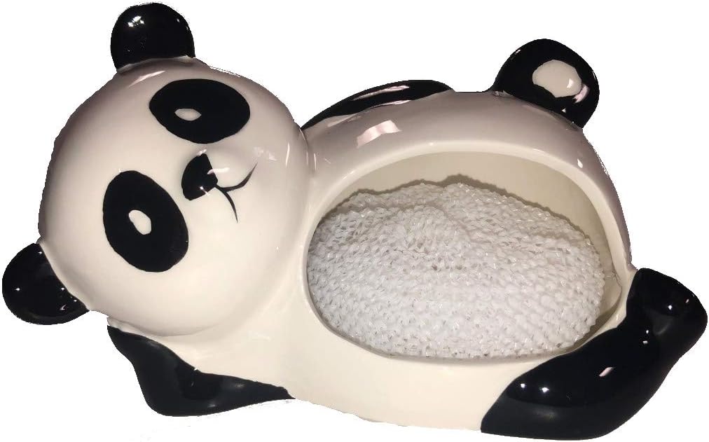 Merz67 LLC Ceramic Panda Sponge/Scrubbie Holder