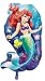 Ariel the Little Mermaid Sparkle Supershape Foil Mylar Balloon (1ct)