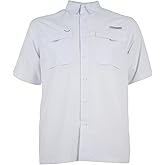 HABIT Men’s Fourche Mountain Short Sleeve River Guide Fishing Shirt - UPF 40+ UV Protection