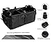 ANTEQI Foldable Car Storage Organizer for SUV, Portable Multi Compartments Trunk Organizer for Car Storage, Large capacity for Cargo Car Trunk Organizer, Expandable To Suit Any In-vehicle (Black)