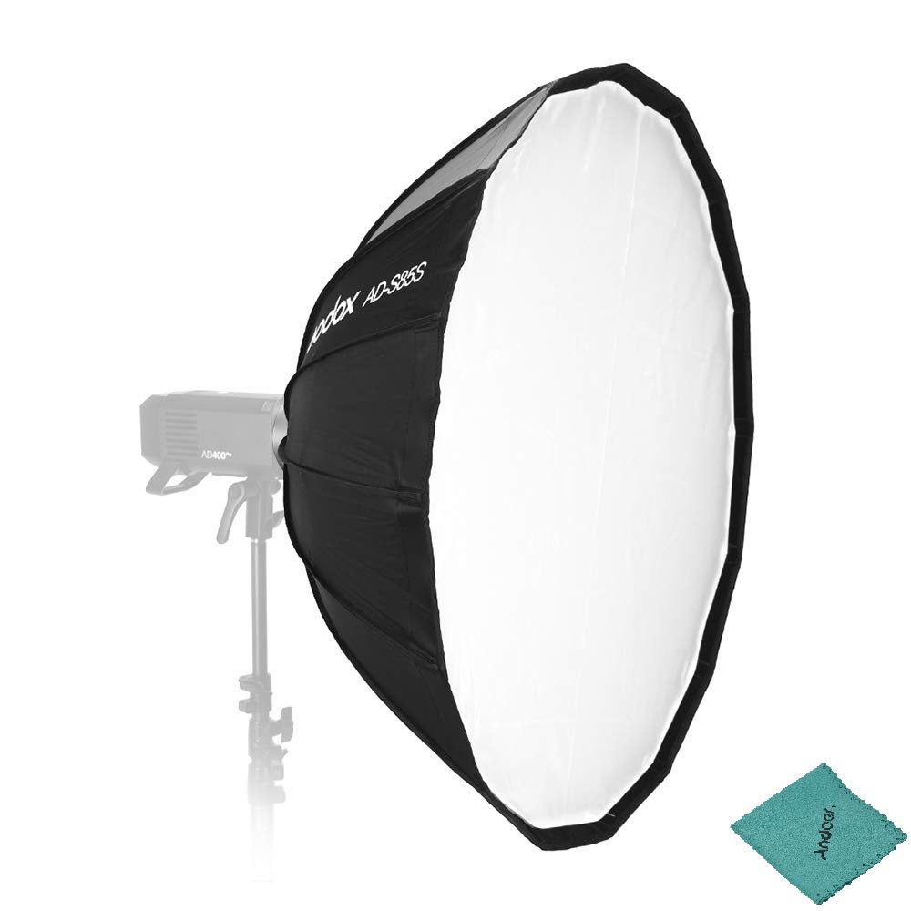 GODOX AD-S85S 85cm/33.5" Portable Deep Seat Parabolic Softbox Umbrella Holder for Godox AD400Pro/AD300Pro/ML60/ML60Bi Flash