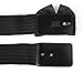 LVGE Women Cute Wide Elastic Waist Belt with Bow Knot Black
