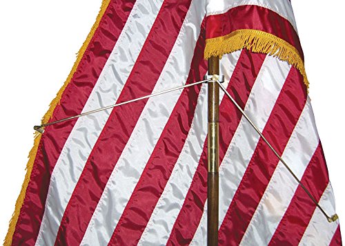 Official Honor Brass Flag Spreader for Indoor Flags (Fits 1 in. To 1-1/4 in. dia. Poles)