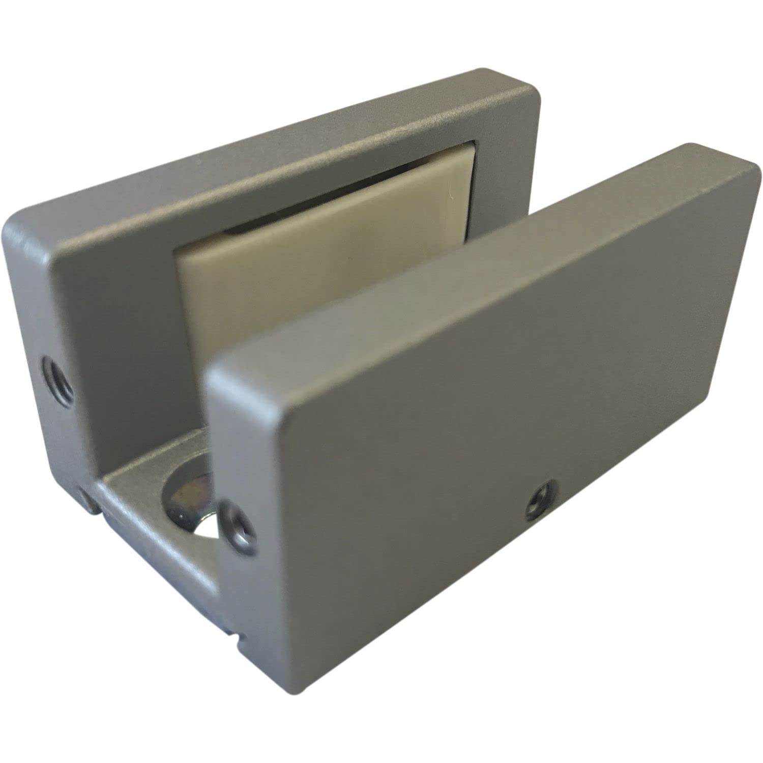 Dorma Glas MUTO Floor Guide (Sliding Door), Glass Thickness 8-13.5 mm, Adjustable, Aluminium Stainless Steel Effect