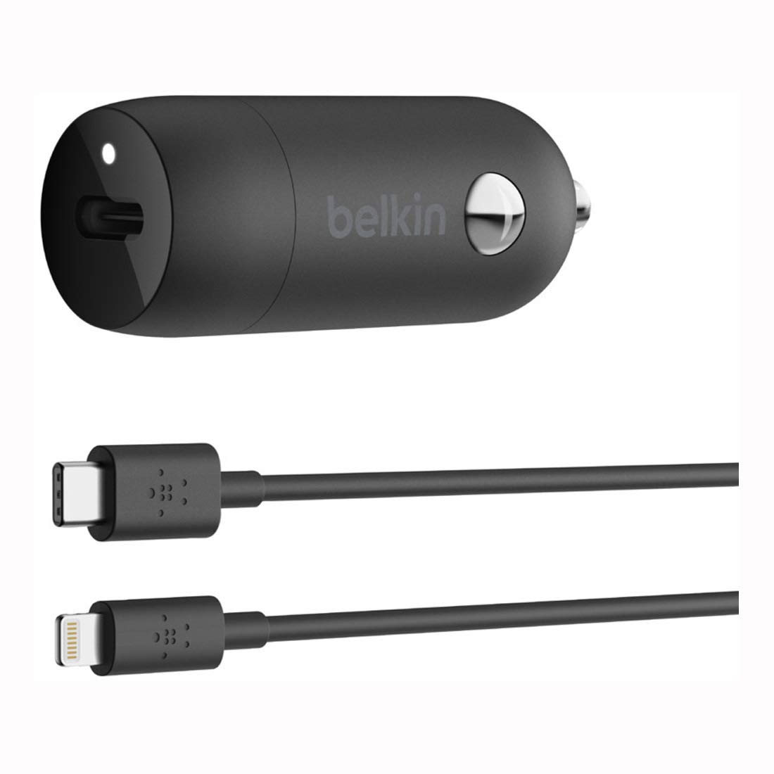 Belkin Boost Charge USB-C Car Charger 18W with 4ft. USB-C to Lightning CABLE (IPHONE Fast Charger for iPhone XS, Max, XR, x, 8, 9 Plus, iPad Pro 10.5-Inch) - Amazon Vine