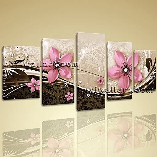 Amazon.com: Extra Large Elegant Flower Canvas Print Wall Art Modern Oil