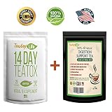 Skinny teatox mint 28 day detox flat tummy cleanse weight loss tea - 28 herbal tea bags & Digestive Tea Bundle | Made in USA| USDA Certified