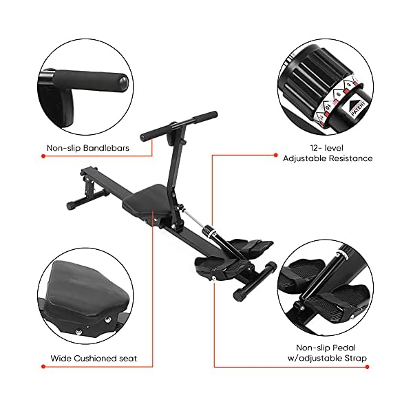 Rowing-Machines-for-Home-Use-Air-Resistance-Aerobic-Rowing-Machine-Fitness-Workout-Advanced-Driving-Belt-System-with-Adjustable-Resistance-and-Digital-Indicator-for-Home-Gym-Strength-Training Rowing Machine for Home Use Air Resistance Aerobic Rower Machine Fitness Workout Rower Exerciser with Adjustable…