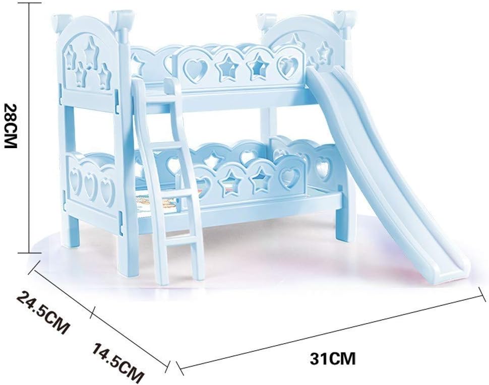 doll bunk bed with slide