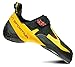 La Sportiva Skwama Rock Climbing Shoe, Black/Yellow, 44 M EU