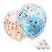 DECORA 8 Pieces Colorful Confetti Balloon 12 inch for Graduation Party and Birthday Party Decorations