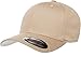 Premium Original Flexfit V-Flexfit Cotton Twill Fitted Hat 5001,Khaki, XL/XXL