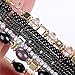 Starshiny Bohemian Beads Multi Strand Textured Stackable Bangle Bracelet Set