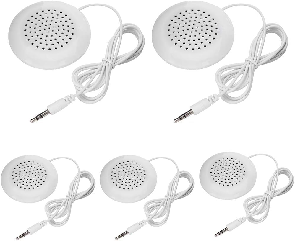 Photo 1 of Haosie 5pcs Pillow Speaker, Under Pillow Speaker for Sleep, 3.5mm Mini Stereo for MP3 Phone Portable CD