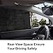 AURSINC Car Side Window Sun Shade, Breathable Mesh Sun Shield with Sunlight Protection Reduce Cold Wind Fit for Cars and SUVs -4 Packs