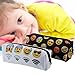 Emoji Pencil Pen Case Pouch Bag with Zipper for Girls, Kids,School Student Stationery Office Supplies Pack of 2 Black and White