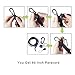 Techion Paracord Keychain with Carabiner, Quick Release Clip, and Key Ring, Compass, for Fishing/Hunting & Outdoor Survival