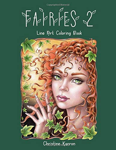 Fairies 2 Line Art Coloring Book Amazon De Karron Christine Fremdsprachige Bucher