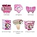 BELLA BAYS Unicorn Party Supplies Pack, Comes Disposable Tableware Birthday Party Decoration Set, Serve 10, All-in-One Value Kit, Perfect Kids. Includes 16 Varieties 126 Pieces