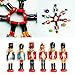 vLoveLife Wooden Christmas Nutcrackers Ornaments, 6pcs Nutcracker Soldier Figurines For Christmas Tree Ornaments, Christmas Decorations Home Party Decor