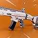 LLAMEVOL Gun keychain for Men Fort-Nite SCAR Guns Toys Heavy Shotgun Model Alloy Metal Assault Rifle Keychain Game Party Supplies Collection Gift for Boys