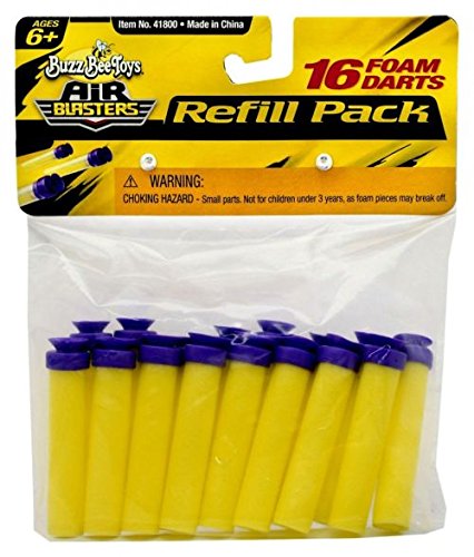 Buzz Bee 72104180 Air Blasters Nachfüllpackung, 16 Foam Darts