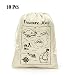 Treasure Map Gift Bags- Treasure Hunt Bags for Kid's Pirate Theme Party- Set of 10