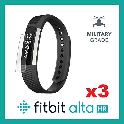 Supreme Shields Fitbit Alta HR Screen Protector Front Military Grade Protection - Pack of 3