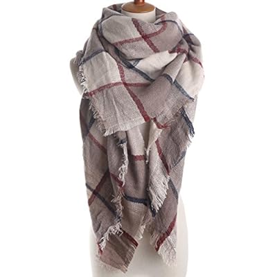 Women's Winter Stylish Warm Blanket Scarf Plaid Wrap Shawl Women's Winter Stylish Warm Blanket Scarf Plaid Wrap Shawl