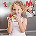 Magnetic Letters & Numbers - Best alphabet magnets: upper and lower case. 140 Large, Flexible, Non-toxic Soft Foam ABC & 123 magnets for kids in a PVC Bag. To use on a board, refrigerator and outdoors