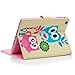 iPad Mini 1/2/3 Case, Dteck Cartoon Cute Flip Folio Stand PU Leather Case with Cards Slots & Money Holder Full Body Protective Cover for Apple iPad Mini 3/2/ 1 (Two Owls)