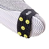 Icy Claws, AutumnFall(TM) 1 Pair Over Shoe Anti-slip Shoe Boot Tread Studded Grips Snow Shoes Crampons, Ice Walker Walking