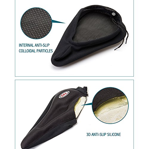 Gel Bike Seat Cover Bicycle Cushion For Men Women Comfort Wide Memory