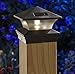 Moonrays 91268 Solar-Powered Post Cap LED Light for 6 by 6 Posts
