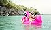 Captain Floaty Giant Inflatable Flamingo Pool Float, Swim Raft Floatie Lounger - Over 6' Huge