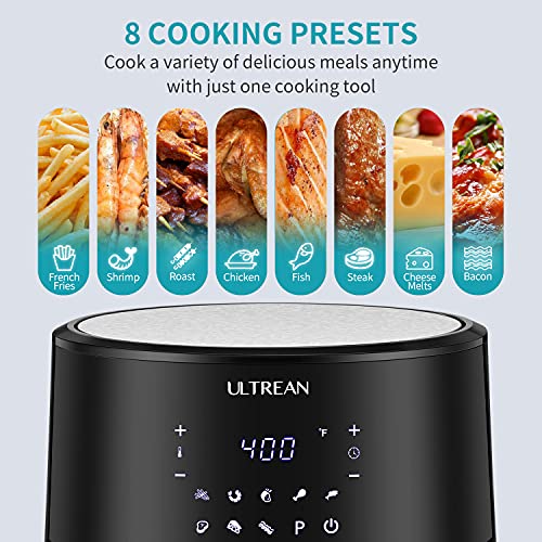 Ultrean 8 Quart Air Fryer, Electric Hot Air Fryers XL Oven Oilless